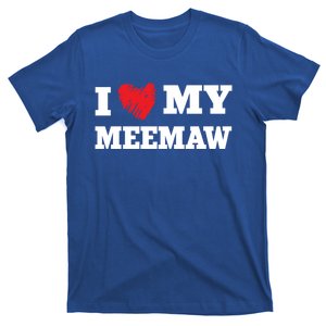 I Love My Meemaw Favorite Family Member Valentines Meaningful Gift T-Shirt