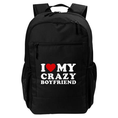I Love My Crazy Boyfriend Backpack