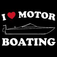 I Love Motor Boating Outfit Motorboat Lover Boater 16 in Basic Backpack