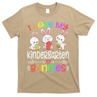 I Love My Kindergarten Bunnies Teacher Easter Day Bunny Egg T-Shirt