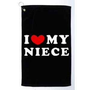 I Love My Niece Platinum Collection Golf Towel