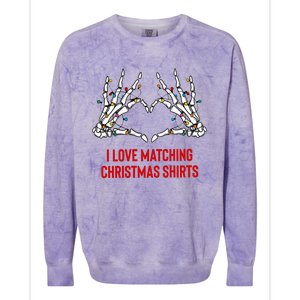 I Love Matching Christmas But I Dont Couples Xmas Colorblast Crewneck Sweatshirt