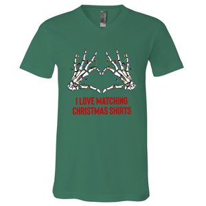 I Love Matching Christmas But I Dont Couples Xmas V-Neck T-Shirt