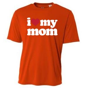 I Love My Mom Gift Cooling Performance Crew T-Shirt