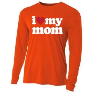 I Love My Mom Gift Cooling Performance Long Sleeve Crew