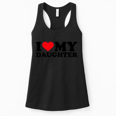 I Love My Daughter Womens Tank Top