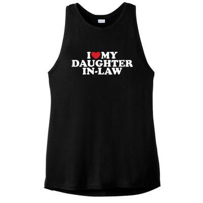 I Love My Daughter In Law Ladies PosiCharge Tri-Blend Wicking Tank