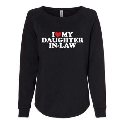 I Love My Daughter In Law Womens California Wash Sweatshirt