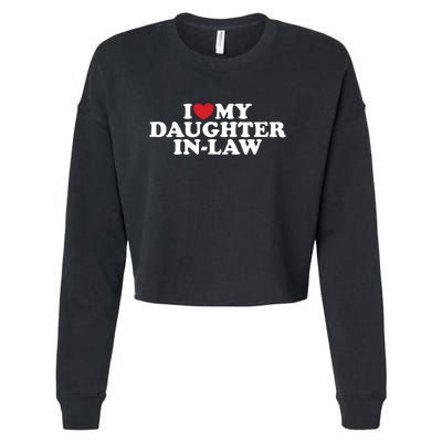 I Love My Daughter In Law Cropped Pullover Crew