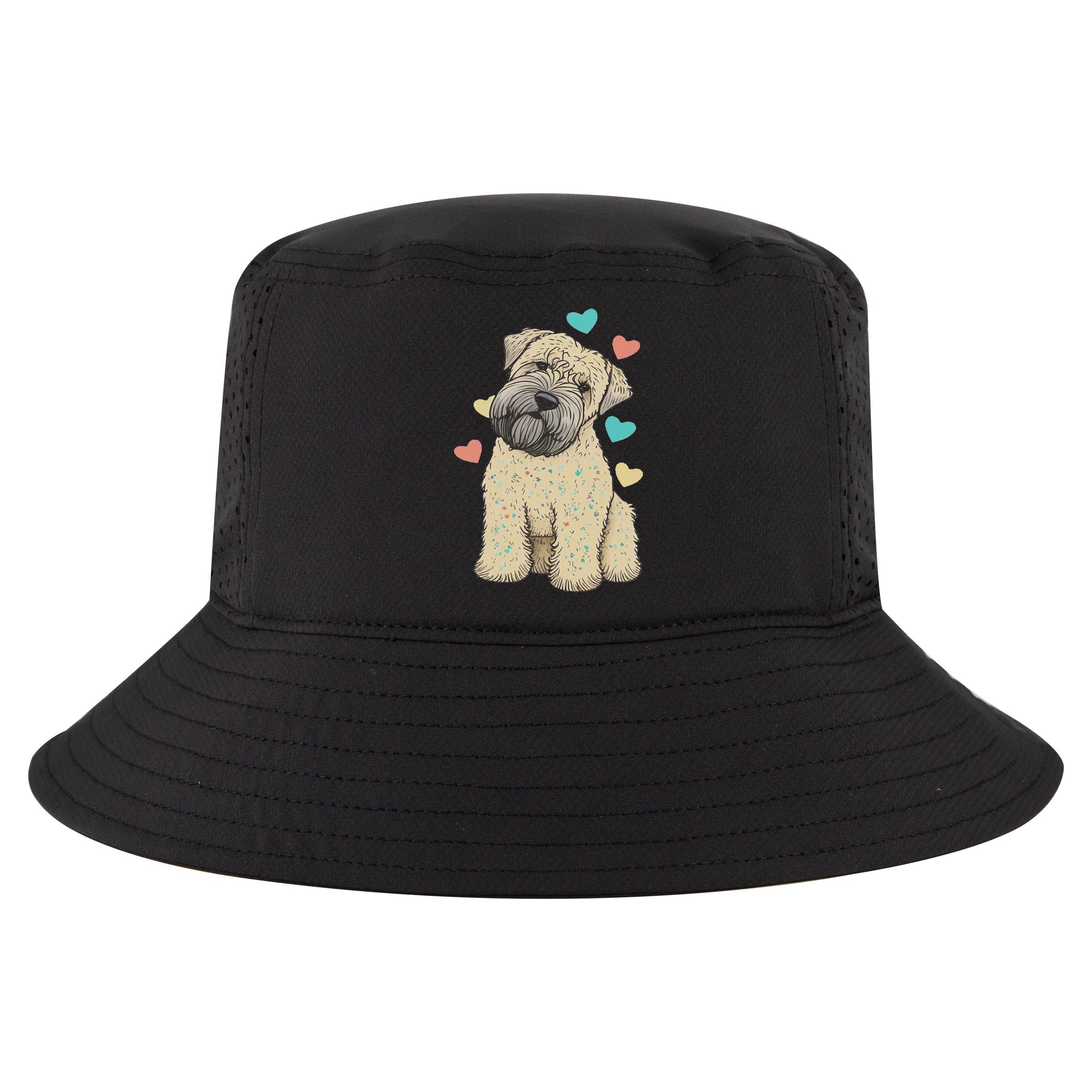 I Love My Soft Coated Wheaten Terrier Dog Valentines Heart Cool Comfort Performance Bucket Hat