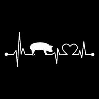 I Love My Pig Heart Valve Ekg Heartbeat Funny Gift Bag