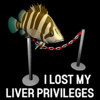 I Lost My Liver Privileges Cursed Fish Funny Fish Meme Flexfit Unipanel Trucker Cap