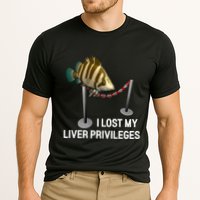 I Lost My Liver Privileges Cursed Fish Funny Fish Meme Cooling Performance Crew T-Shirt