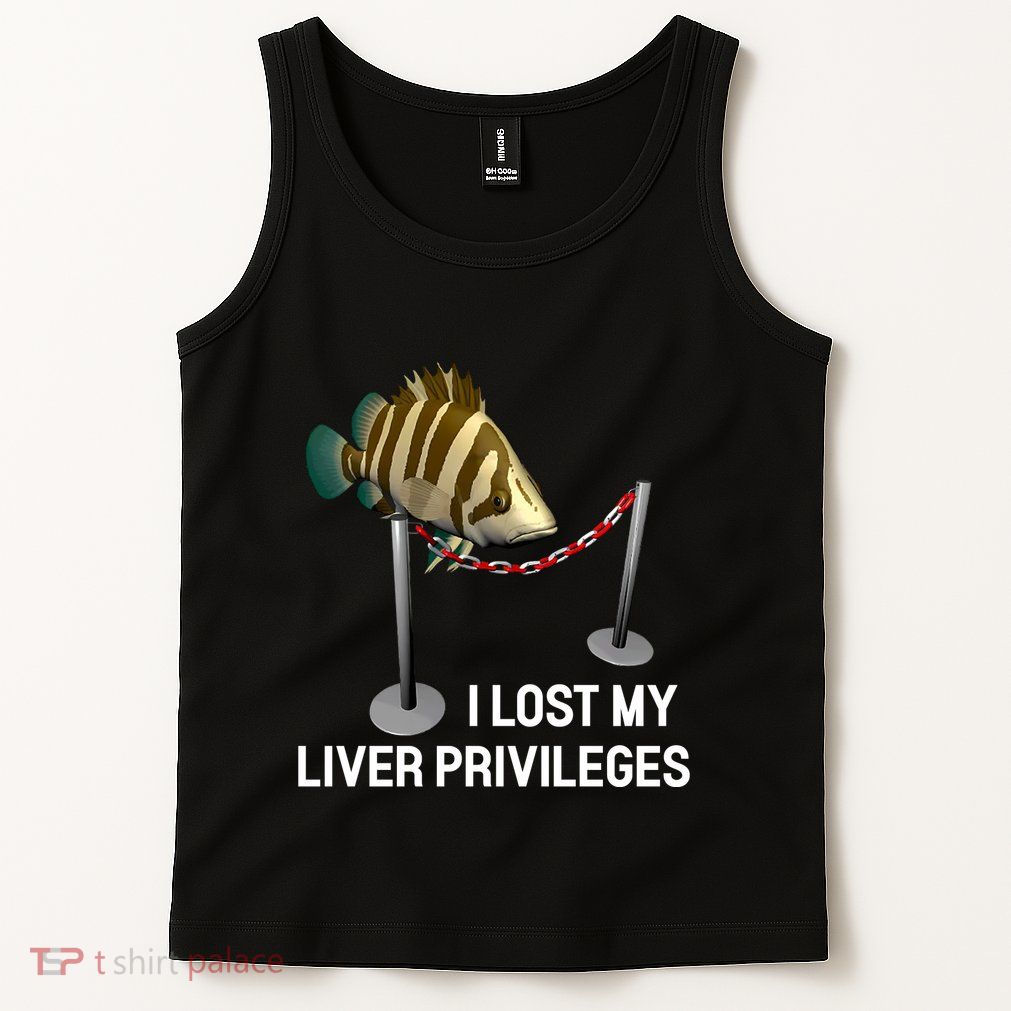 I Lost My Liver Privileges Cursed Fish Funny Fish Meme Tank Top