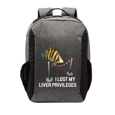 I Lost My Liver Privileges Cursed Fish Funny Fish Meme Vector Backpack