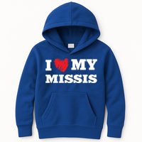 I Love My Missis Favorite Family Member Valentines Wife Gift Kids Hoodie