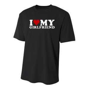 I Love My Girlfriend Gf I Heart My Girlfriend GF Youth Performance Sprint T-Shirt