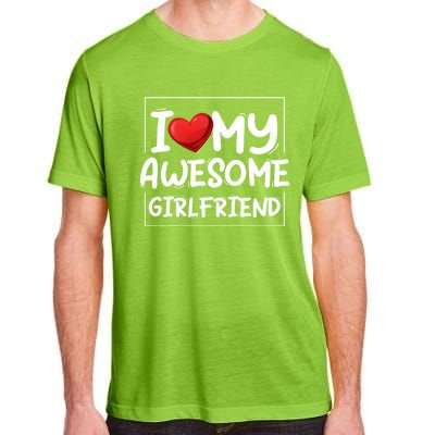 I Love My Awesome Friend Valentines Day Matching Couple Gift Adult ChromaSoft Performance T-Shirt