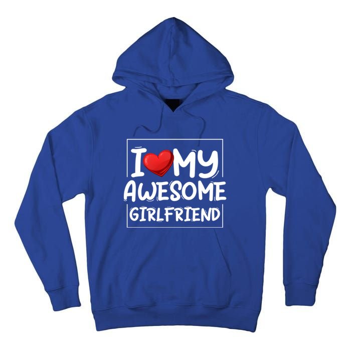 I Love My Awesome Friend Valentines Day Matching Couple Gift Tall Hoodie