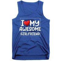 I Love My Awesome Friend Valentines Day Matching Couple Gift Tank Top