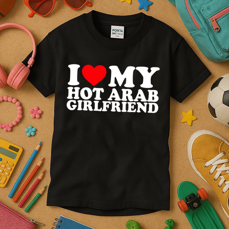 I Love My Hot Arab Girlfriend I Love My Arab Girlfriend Kids T-Shirt