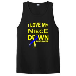 I Love My Niece With Down Syndrome Awareness Gift Family Matching PosiCharge Competitor Tank