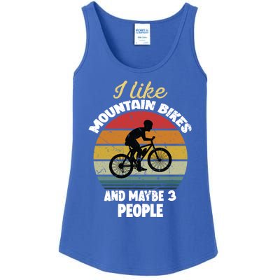 I Like Mountain Bikes And Maybe 3 People And Cool Gift Ladies Essential Tank