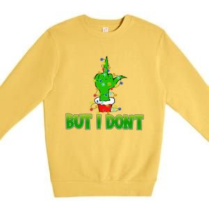 I Love Matching Christmas S.H.I.R.T.S But I DonT Couples Xmas Premium Crewneck Sweatshirt