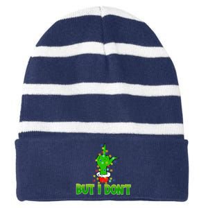 I Love Matching Christmas S.H.I.R.T.S But I DonT Couples Xmas Striped Beanie with Solid Band