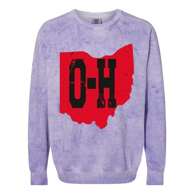 I Love My Ohio Home Script Ohio Buckeye State Colorblast Crewneck Sweatshirt