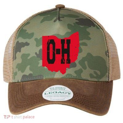 I Love My Ohio Home Script Ohio Buckeye State Legacy Tie Dye Trucker Hat