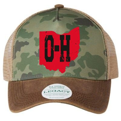 I Love My Ohio Home Script Ohio Buckeye State Legacy Tie Dye Trucker Hat