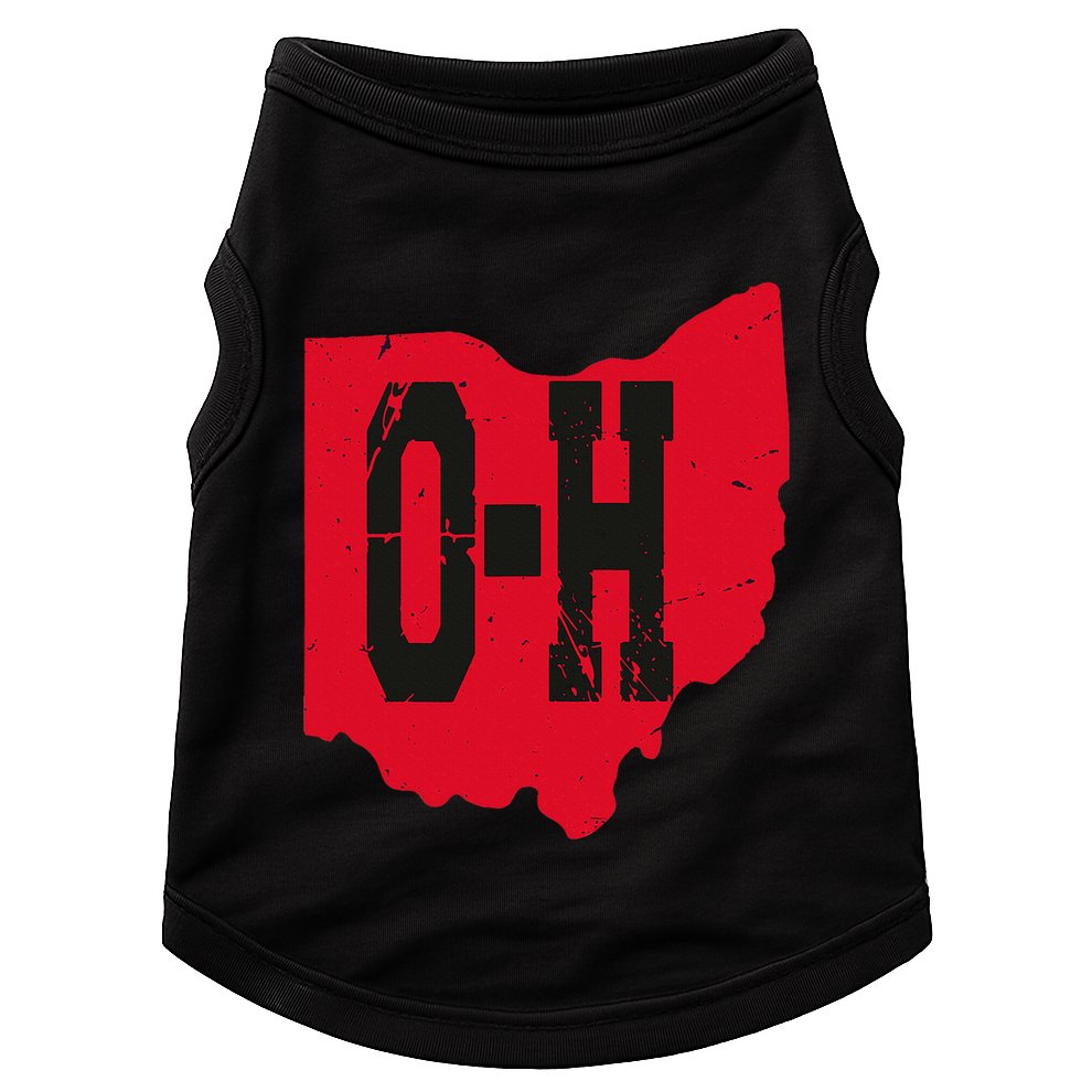I Love My Ohio Home Script Ohio Buckeye State Doggie Tank