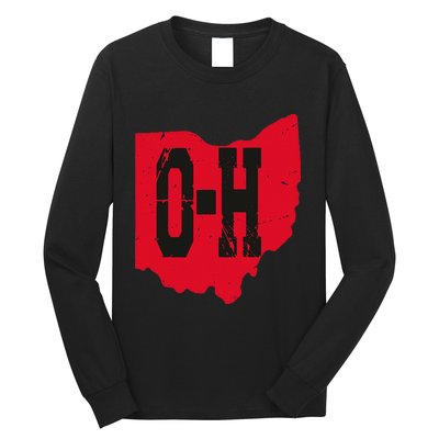 I Love My Ohio Home Script Ohio Buckeye State Long Sleeve Shirt