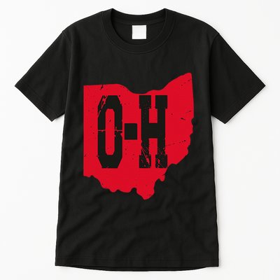 I Love My Ohio Home Script Ohio Buckeye State Tall T-Shirt