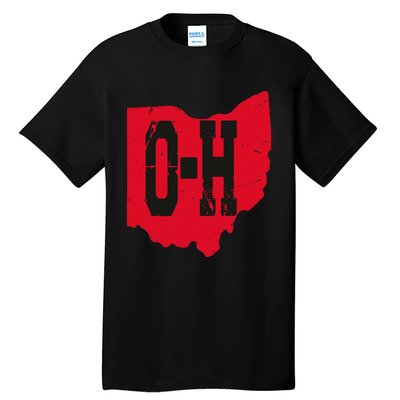 I Love My Ohio Home Script Ohio Buckeye State Tall T-Shirt