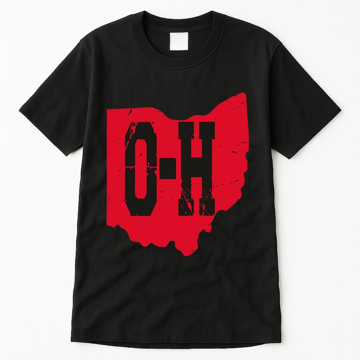 I Love My Ohio Home Script Ohio Buckeye State Tall T-Shirt