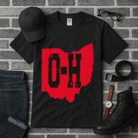 I Love My Ohio Home Script Ohio Buckeye State Tall T-Shirt