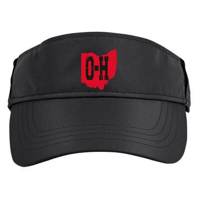 I Love My Ohio Home Script Ohio Buckeye State Adult Drive Performance Visor