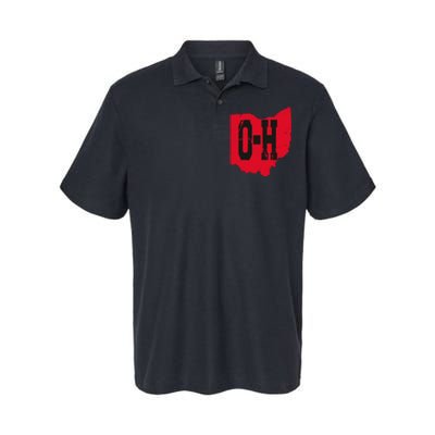 I Love My Ohio Home Script Ohio Buckeye State Softstyle Adult Sport Polo