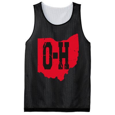 I Love My Ohio Home Script Ohio Buckeye State Mesh Reversible Basketball Jersey Tank