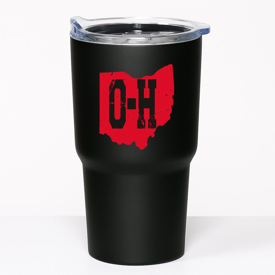 I Love My Ohio Home Script Ohio Buckeye State Tumbler