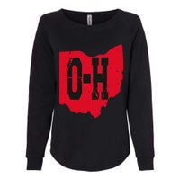 I Love My Ohio Home Script Ohio Buckeye State Womens California Wash Sweatshirt