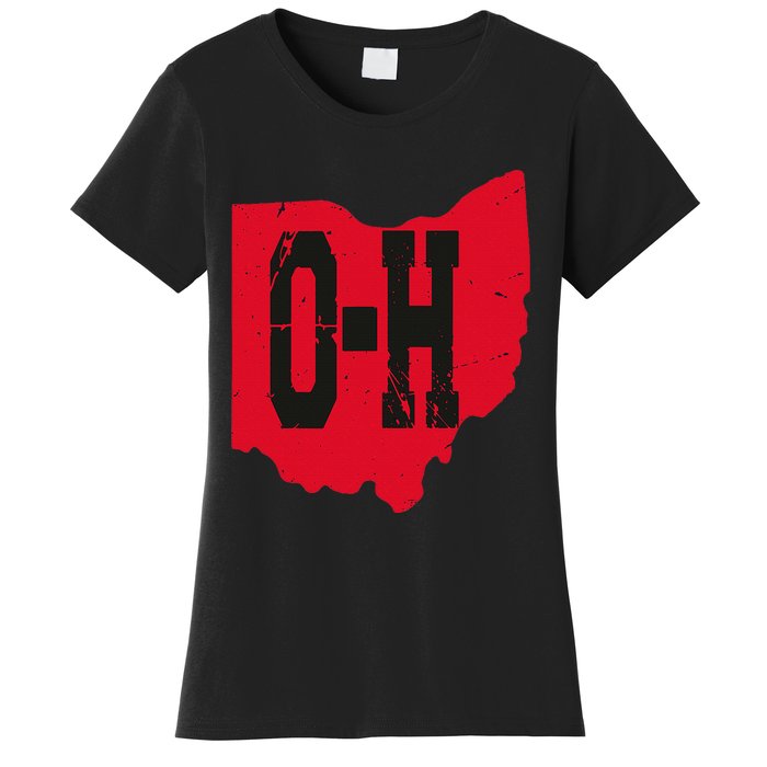 I Love My Ohio Home Script Ohio Buckeye State Women's T-Shirt