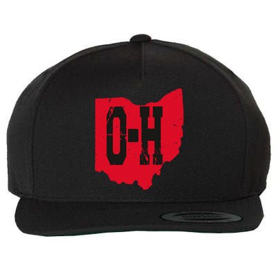 I Love My Ohio Home Script Ohio Buckeye State Wool Snapback Cap