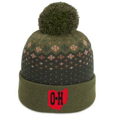 I Love My Ohio Home Script Ohio Buckeye State The Baniff Cuffed Pom Beanie