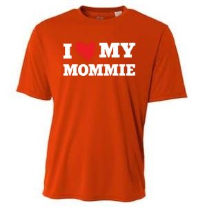 I Love My Mommie Favorite Family Member Valentines Mom Gift Cooling Performance Crew T-Shirt