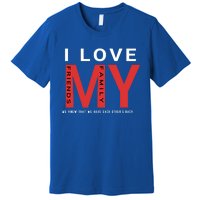 I Love My Family And Friends Gift Parents Tee Gift Premium T-Shirt