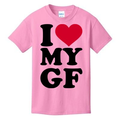 I Love My GF Girlfriend Kids T-Shirt