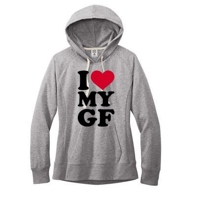 I Love My GF Girlfriend Women's Fleece Hoodie